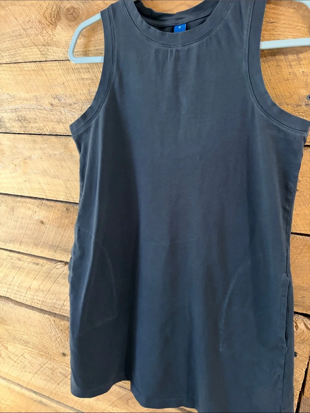 Old Navy grey Midi Dress - Sleeveless Cotton Blend